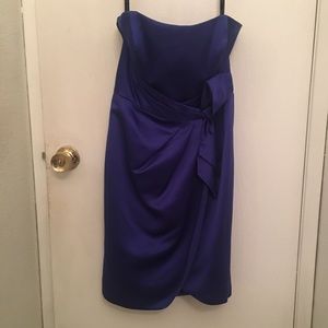 Alfred Angelo Cobalt Blue Strapless Dress